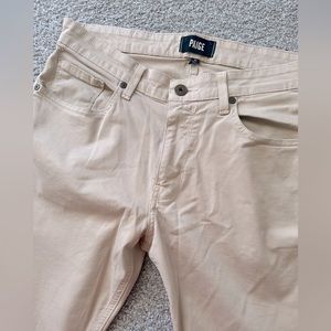 Men’s Paige Normandie khaki colored denim. Size 31.